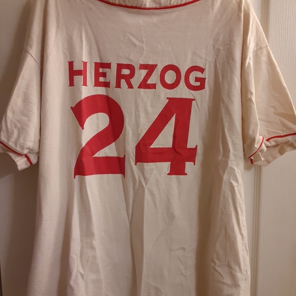 unbranded Other - 1980? Miller High Life Whitey Herzog Button Down Baseball Jersey  Worn Condition
